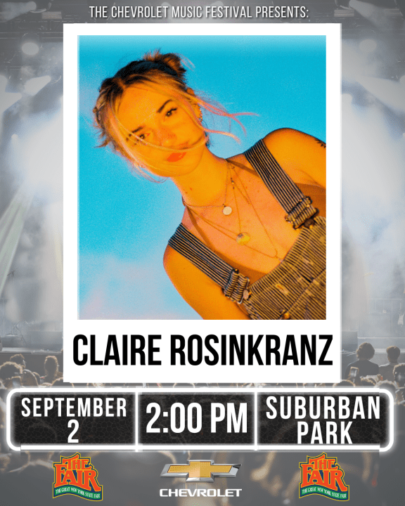 ‘Best Breakthrough Song’ artist Claire Rosinkranz coming to NYS Fair